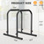 Outdoor Basic Adjustable Dip Bar Station - Heavy Duty Parallel Bars, Extra Tall & Thickened Steel Design for Home Gym, Calisthenics & Strength Training
