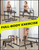 Dripex 1100lbs Adjustable Dip Bar Heavy Duty Steel Dip Station, Home Dip Stand with Two Safety Connectors, Parallel Bars Dip Equipment for Calisthenics, Strength Training
