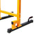 BalanceFrom Steel Frame Multi-Functional Exercise Fitness Dip Stand Station with Adjustable Height, 500 Pound Capacity, for Home Gym Workout, Yellow