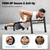 RELIFE REBUILD YOUR LIFE Dip Station Functional Heavy Duty Dip Stands Fitness Workout Dip bar Station Stabilizer Parallette Push Up Stand (Black-02)