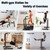RELIFE REBUILD YOUR LIFE Dip Station Functional Heavy Duty Dip Stands Fitness Workout Dip bar Station Stabilizer Parallette Push Up Stand (Black-02)