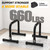 RELIFE REBUILD YOUR LIFE Push Up Bar,14in High Steel Parallettes Bars,Dip Station Strength Training At Home Gym Workout.Calisthenics Parallel for L-Sit, Full Planche & Dips, Gymnastics.(Black-03)