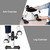 Mini Exercise Bike, Uten Under Desk Bike Pedal Exerciser, Peddler Exerciser, Portable Foot Cycle Arm & Leg Peddler Machine with LCD Screen Displays (White)