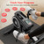 pooboo Under Desk Bike Pedal Exerciser, Quiet Magnetic Mini Exercise Bike with 16 Resistance Levels, Arm & Leg Workout, Resistance Bands & Non-Slip Mat for Home Office Therapy (Black-Silver)