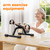 RYGEO Pedal Exerciser Mini Exercise Bike for Leg and Arm Recovery Exercise Lightweight and Portable Floor Bike(Black)
