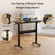 HitGo Home Office Fitness Bundle: Under Desk Exercise Bike Chair & Height Adjustable Mobile Standing Desk, 330LBS Capacity, 8-Level Resistance, Pneumatic Sit Stand Desk with Wheels for Home Office