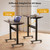 HitGo Home Office Fitness Bundle: Under Desk Exercise Bike Chair & Height Adjustable Mobile Standing Desk, 330LBS Capacity, 8-Level Resistance, Pneumatic Sit Stand Desk with Wheels for Home Office