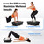 MERACH Vibration Plate Exercise Machine, Curved Vibration Plate for Lymphatic Drainage Weight Loss, Vibrating Plate with Real-Time Calorie Tracking on LED Display, Workout Equipment for Home Women Men