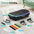 Vibration Plate Exercise Machine for Lymphatic Drainage, 4D Full Body Workout Vibrate Fitness Platform, 199 Adjustable Speeds, 3 Motors Power Vibration Plate for Weight Loss & Fitness, Max Load 550 lb