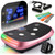 Lifepro Rumblex 4D Curved Vibration Plate Exercise Machine — Triple Motor, 7 Modes & 60 Speeds Vibrating Platform Machine — Full Body Vibration Plate for Lymphatic Drainage & at Home Workout