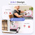 Sunny Health & Fitness (Pink) Under Desk Smart Mini Pedal Exerciser, Dual Function Exercise Cycle Bike with Low Profile Design - P2330