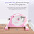 Sunny Health & Fitness (Pink) Under Desk Smart Mini Pedal Exerciser, Dual Function Exercise Cycle Bike with Low Profile Design - P2330
