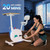 3-1 Exercise Bike with Desktop Stand for Home, Adjustable Stationary Bike with Laptop Backrest, Space Saving Heavy Duty Desk Bicycle for Indoor Office Workstation Cardio, Weight Loss & Pedaling