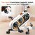 HitGo Office Exercise Bike Desk Chair,330 lbs Heavy Duty Under Desk Bike with 9-Level Height Adjustable Seat 24.4"-33.8",8-Level Resistance & Rolling Wheels,Quiet Fitness Chair for Home Office,White