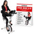 FitDesk Standing Exercise Bike Desk 3.0, Adjustable Height Indoor Cycling Trainer with Laptop Tray, Portable Stationary Fitness Desk for Home Office, Foldable Workstation, Supports 300 lbs