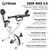 FitDesk Standing Exercise Bike Desk 3.0, Adjustable Height Indoor Cycling Trainer with Laptop Tray, Portable Stationary Fitness Desk for Home Office, Foldable Workstation, Supports 300 lbs