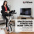 FitDesk Standing Exercise Bike Desk 3.0, Adjustable Height Indoor Cycling Trainer with Laptop Tray, Portable Stationary Fitness Desk for Home Office, Foldable Workstation, Supports 300 lbs