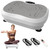 XIHEIMA Vibration Plate Exercise Machine for Lymphatic Drainage, Whole Body Fitness Workout Equipment Stand Shake Board Sport Gym for Weight Loss Fat Burner for Women Men (White)