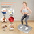 Homesy Vibration Platform Exercise Machine – Whole Body Workout, Fat-Burning & Lymphatic Support, Includes Remote and Resistance Bands, Shake Plate for Home Fitness and Fat Burning for Women Men, Grey