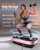 Vibration Plate Exercise Machine for Weight Loss and Lymphatic Drainage - 330lb Vibrating Platform for Home Gym Workout, Full Body Shaker Pilates Equipment with 2 Bands for Women and Men - Pink