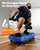 Vibration Plate Exercise Machine for Weight Loss and Lymphatic Drainage - 330lb Vibrating Platform for Home Gym Workout, Full Body Shaker Pilates Equipment with 2 Bands for Women and Men - Blue