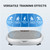 EILISON FitMaxx 3D XL Vibration Plate Exercise Machine - Whole Body Workout Vibration Platform w/Loop Bands - Lymphatic Drainage Machine for Weight Loss, Shaping, Recovery (Fitpro Silver)