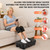 Vibration Plate Exercise Machine, Vibration Plate for Lymphatic Drainage Weight Loss, 130 Levels Vibrating Plate with Knee Pads Bluetooth, Shake Plate with 450 Lbs Capacity Full Body Workout Equipment