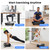 Vibration Plate Exercise Machine, Vibrating Fitness Platform for Lymphatic Drainage, Full Body Shaker Workout Equipment, Bluetooth Power Shaping Vibrate Plate, Board Sport for Home Exercise Gym, Black