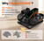 Under Desk Elliptical Machine, Upgraded 6 Adjustable Resistance &15 Speeds Electric Elliptical Leg Exerciser while Sitting for Seniors with Forward & Reverse Direction, Touch Screen and Remote Control