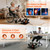 ESL Under Desk Elliptical - Portable Leg Exerciser with Pedal Strap for Seniors, Compact Seated Elliptical with Remote Control, LCD Display Electric Elliptical