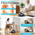TDH Under Desk Elliptical Machine,Electric Leg Exerciser as Seen on Tv for Seniors Adults,Portable Quiet Pedal Exerciser While Sitting with 12 Adjustable Speed Auto&HR Mode for Home Office (Blue-PRO)