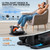 DUREXO Under Desk Elliptical, Leg Exerciser While Sitting for Seniors, Quiet Portable Electric Seated Pedal Exerciser with Remote Control and 12 Adjustable Speeds for Home Office