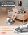 Yagud Under Desk Machine, Electric Ellipse Leg Exerciser for Senior, 13 Adjustable Speeds Quiet and Portable Seated Pedal Exerciser for Training with Remote Control, Gray