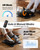MERACH Under Desk Elliptical Machine, Leg Exerciser While Sitting for Seniors with Remote Control & 12-Speeds, Quiet Portable Electric Seated Pedal Exerciser Machine for Home Office（Orange）