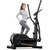 CURSOR Elliptical Exercise Machine, Elliptical Machine for Home with Hyper-Quiet Magnetic Driving System,8&16 Levels Resistance,Compact Elliptical with 12IN Stride,LCD Monitor,350LBS Weight Capacity