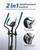 MERACH Elliptical Exercise Machine for Home Use, Elliptical Machine with Hyper-Quiet Magnetic Drive System, 16-Level Resistance Adjustment, 15.5IN Stride, 351LBS Loading Capacity, MERACH App