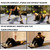 Uvedabul Pushup Brace and Plate, Suction Cup Brace for Exercise, Pectoral Muscle (Black)