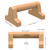 Parallettes Bars, Wood Push Up Bars Handstand Bar with Non-Slip Base, Wooden Calisthenics Equipment for Home Fitness Training, Push Up Stands Handle for Floor Workouts, Supports 600 lbs