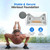 Rocalt Wood Parallettes Push Up Bars, Heavy Duty Steel Calisthenics Equipment, Anti-Slip Push Up Handles for Home Gym Fitness, No Wrist Pain