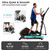 Sunny Health & Fitness Smart Heavy-Duty Elliptical Exercise Machine, 330LB Load Full Body Cardio Cross Trainer for Senior, Home Training Equipment + Arm/Leg Exerciser, Free SunnyFit App Bluetooth Link