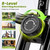 Birdfeel Foldable Exercise Bike, Multifunctional Indoor Stationary Bikes for Home with 8-Level Magnetic Resistance, Quiet Workout Bike with Arm Resistance Bands, LCD Monitor, 300LBS Capacity (Light Green)