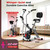 Foldable Exercise Bike with Elliptical Mode, 8-Level Magnetic Resistance Stationary Bike for Home, Quiet Indoor Fitness Bike for Cardio & Rehab Training, Adjustable Seat & Handlebar, 300LBS Capacity