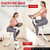 BARWING Folding Exercise Bike Stationary Bikes for Home，3 in 1Exercise Bikes for Seniors, Indoor Workout Bike Cycling Bike with 16-Level Adjustable Resistance,330LB Capacity(White)