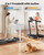 Acezoe Foldable Treadmill with 10% Incline, 2.5HP Walking Pad with Handle Bar, 300 lb Capacity Treadmills, Under Desk Treadmill with App & Bluetooth Speaker, 0.6-10MPH, LED Display, P10Pro Black Gray