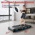 Hccsport Treadmill with Incline, 3 in 1 Under Desk Treadmill Walking Pad with Removable Desk Workstation 3.5HP Foldable Compact Walking Treadmills for Home Small Office with Wristband Remote Control