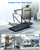 Superun Walking Pad Treadmill with Handle Bar, 300 LBS Capacity Treadmills for Home, 3.0HP Portable Under Desk Treadmill for Home Office with LED Display Remote APP Control