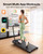 UREVO Strol 2E Smart 2-in-1 Folding Walking Pad Treadmill with APP, 12% Incline, Compact Walking Pad with Safety Handle, Plug & Play, Desk Treadmill with LED Display, Walking & Running for Home Office