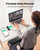 UREVO Strol 2E Smart 2-in-1 Folding Walking Pad Treadmill with APP, 12% Incline, Compact Walking Pad with Safety Handle, Plug & Play, Desk Treadmill with LED Display, Walking & Running for Home Office