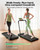 UREVO Strol 2E Smart 2-in-1 Folding Treadmill, Compact Walking Pad with Safety Handle, Plug and Play, Dual LED Display, Workout APP, Walking or Running for Home Office, Remote Included, Flaxen