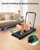 UREVO Strol 2E Smart 2-in-1 Folding Treadmill, Compact Walking Pad with Safety Handle, Plug and Play, Dual LED Display, Workout APP, Walking or Running for Home Office, Remote Included, Flaxen